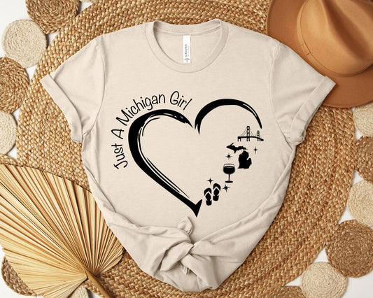 Just a Michigan girl #2 T-shirt