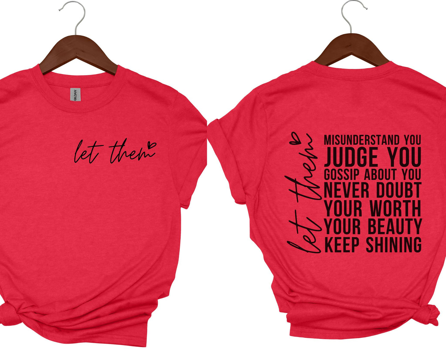 Let them front and back design #1