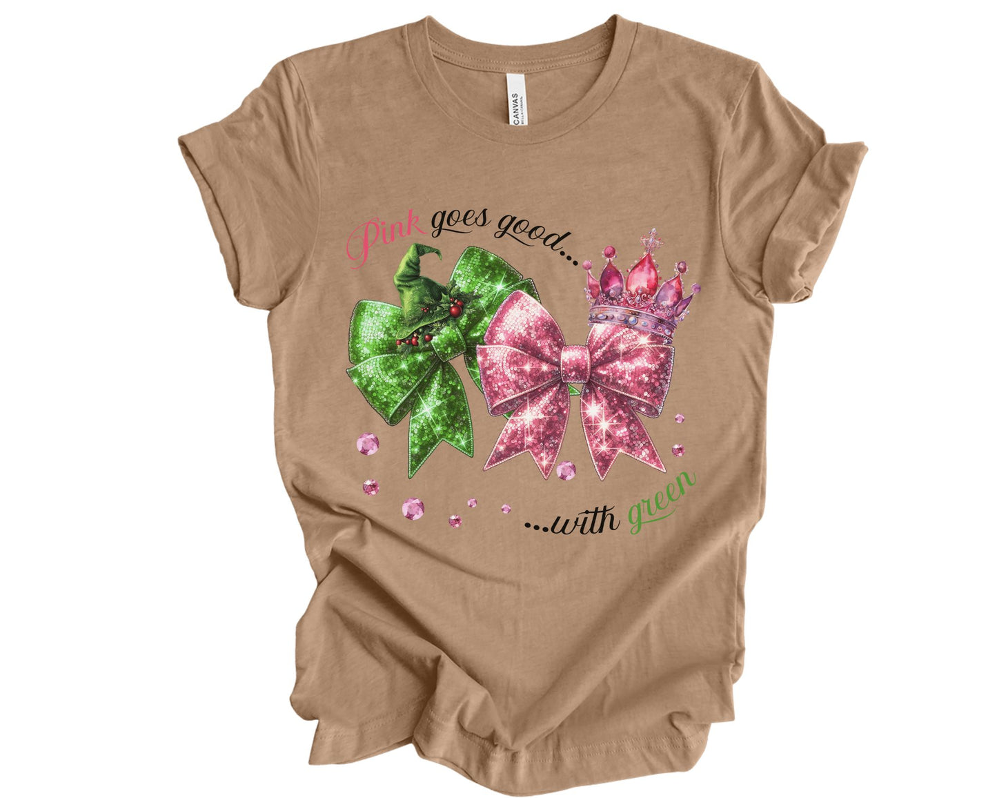 Pink goes great with Green