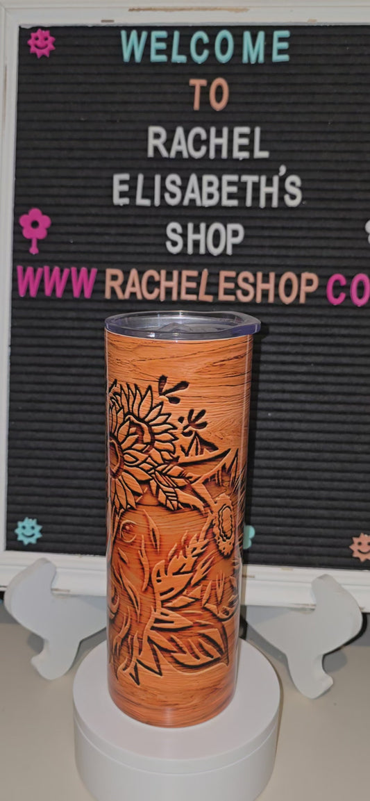 Highland Cow and sunflower #1