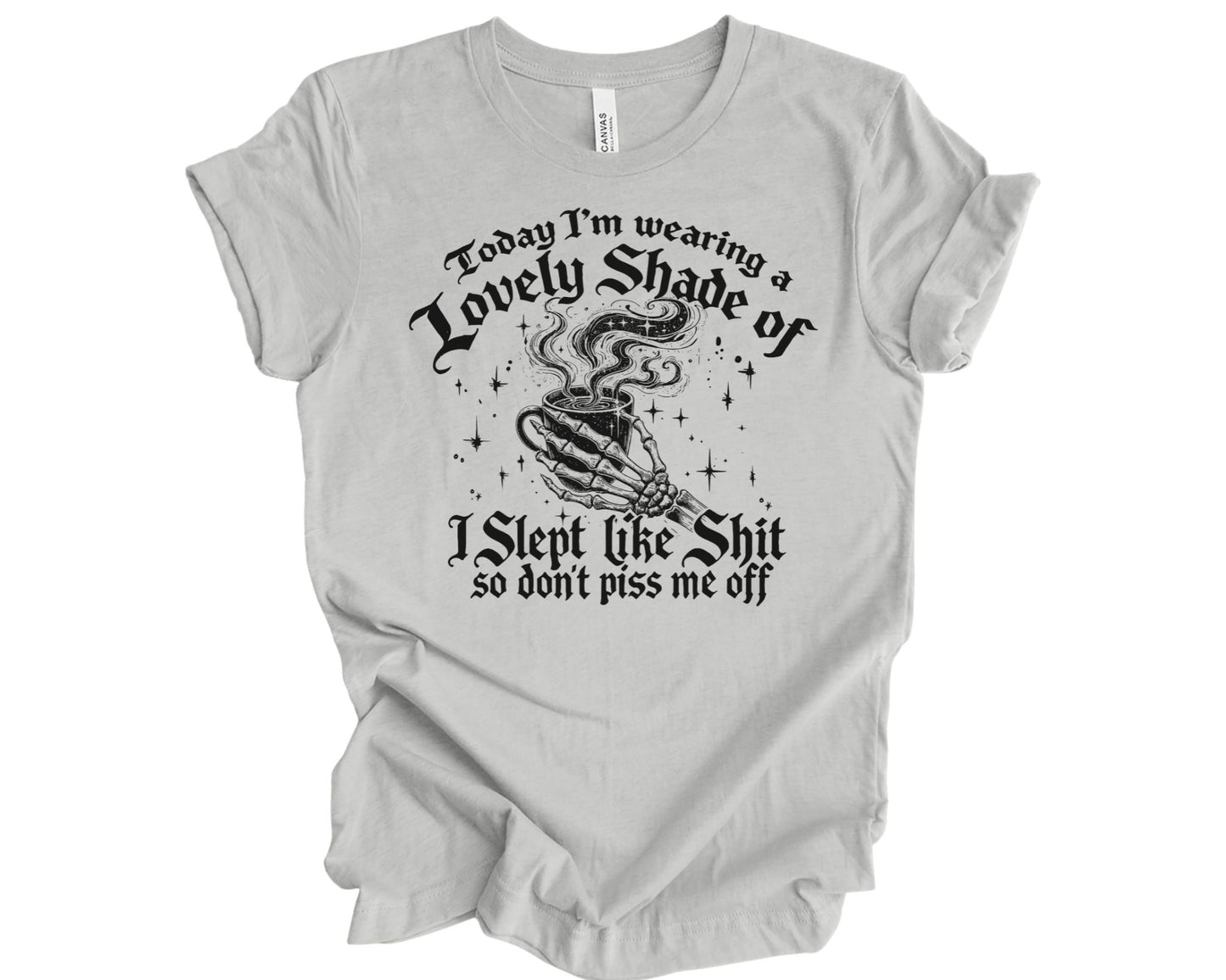 I'm wearing a lovely shade of - T-shirt