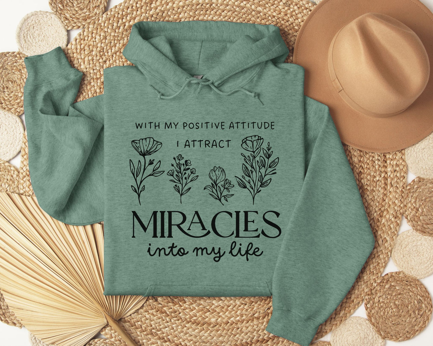 With my positive attitude - Hoodie