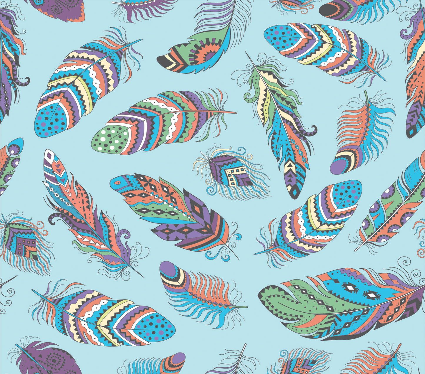 Colorful feathers