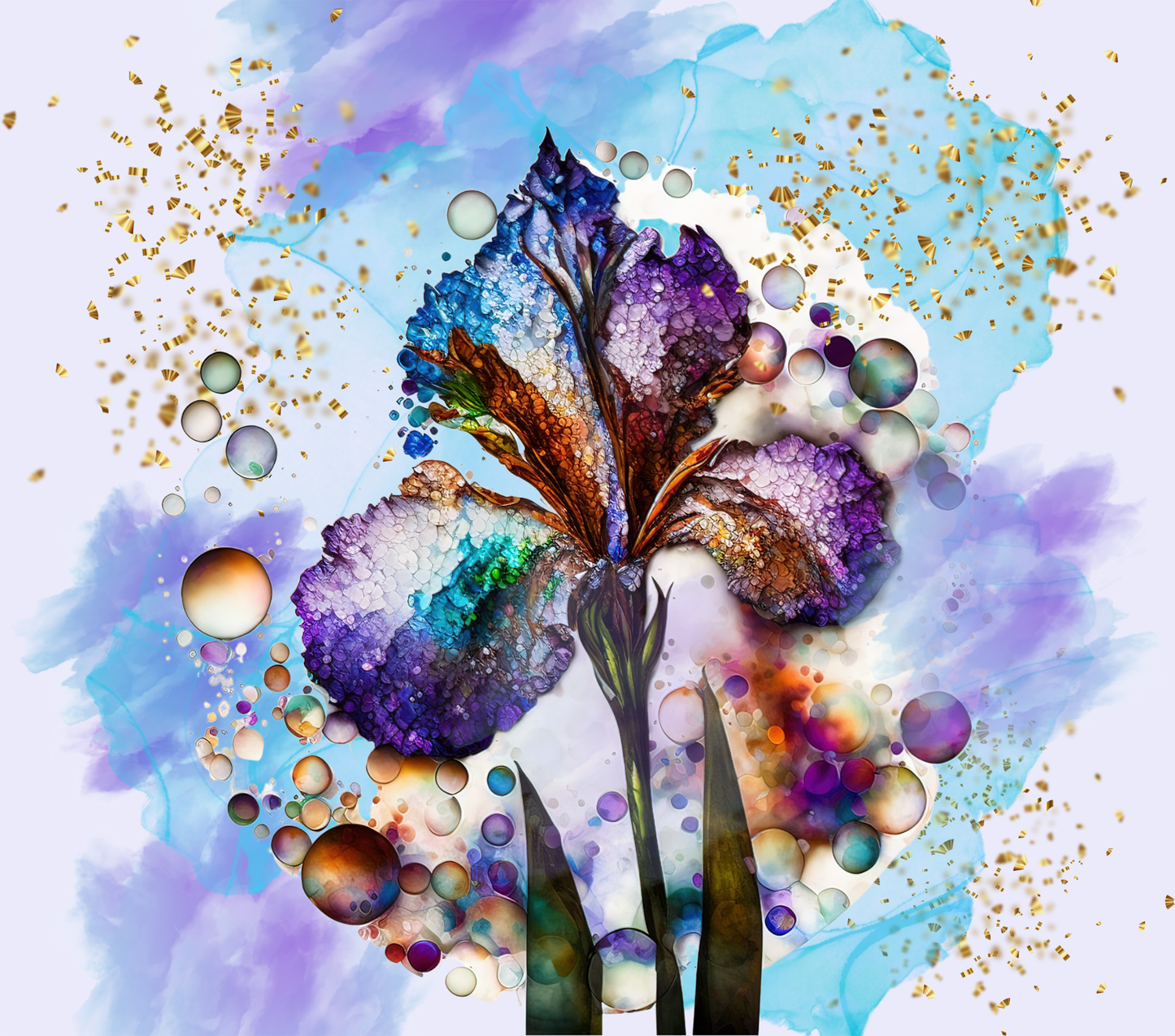 Alcohol Ink iris