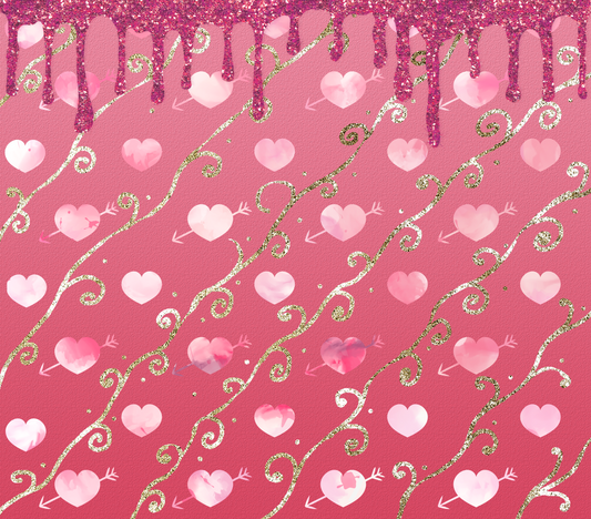 Valentine Hearts and glitter
