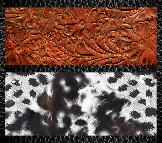 Leather split with cow