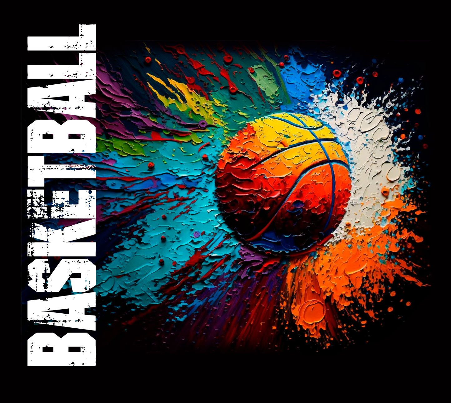 Painted Basketball
