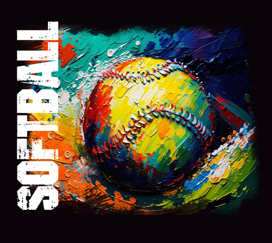 Painted Softball