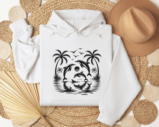 Dolphins Jumping - Hoodie