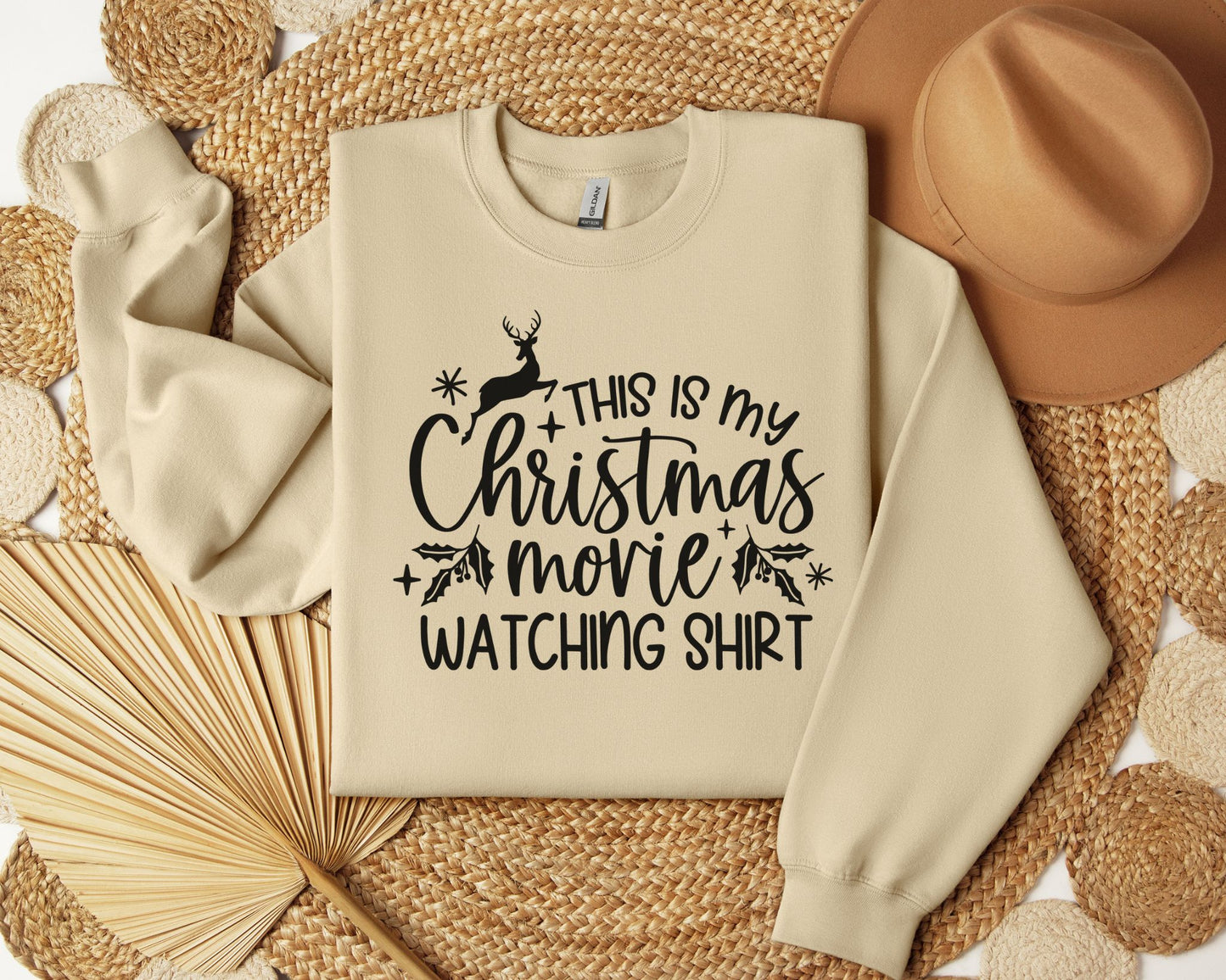 This is my Christmas movie watching shirt - Crew