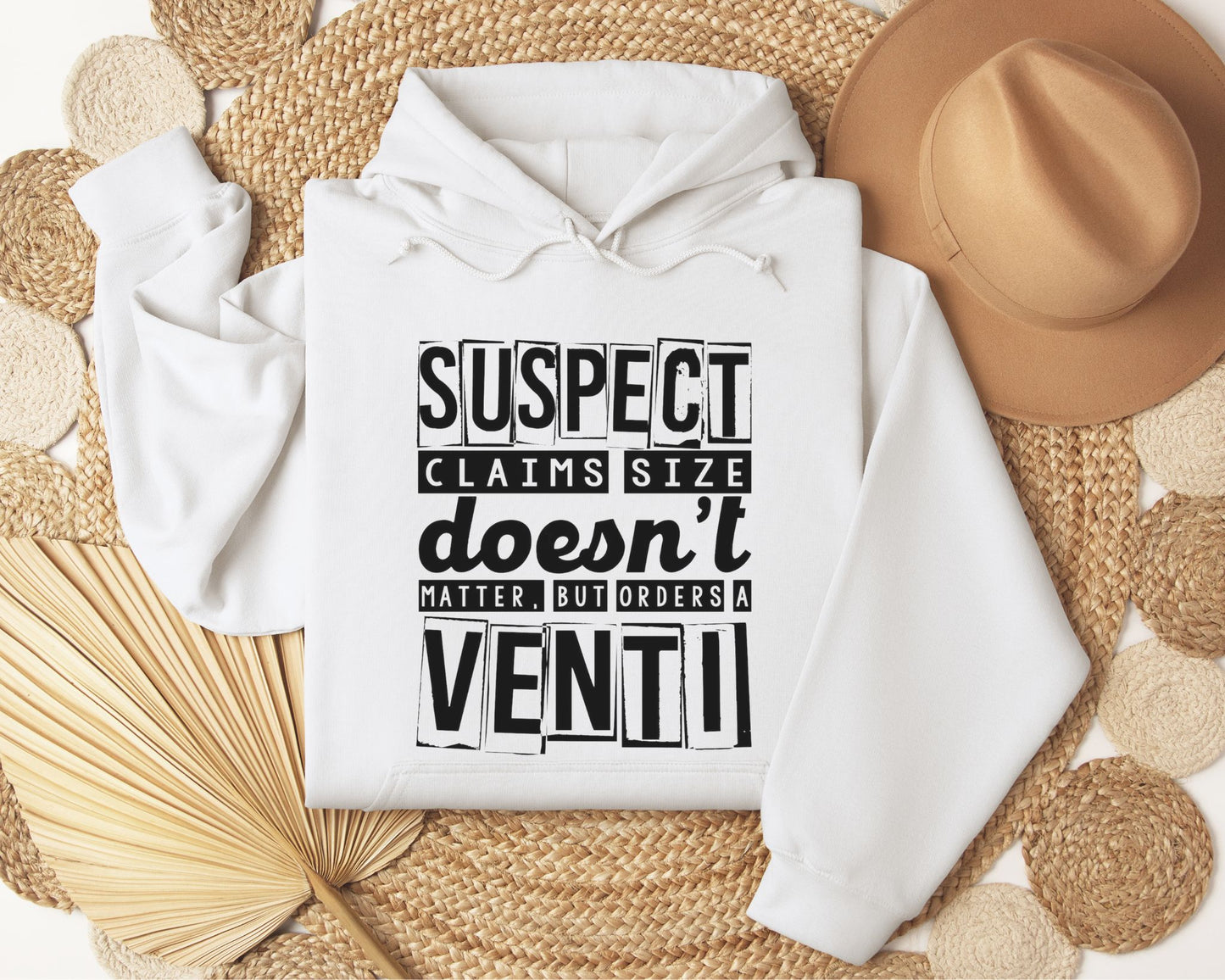 Suspect claims size doesn't matter - Hoodie