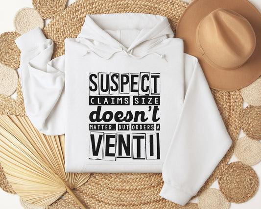 Suspect claims size doesn't matter - Hoodie