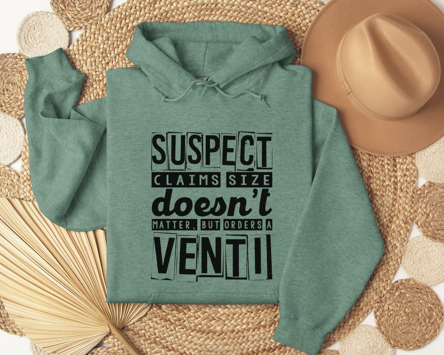 Suspect claims size doesn't matter - Hoodie