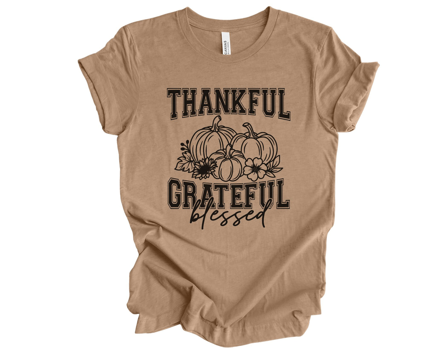 Thankful Grateful Blessed - T-shirt