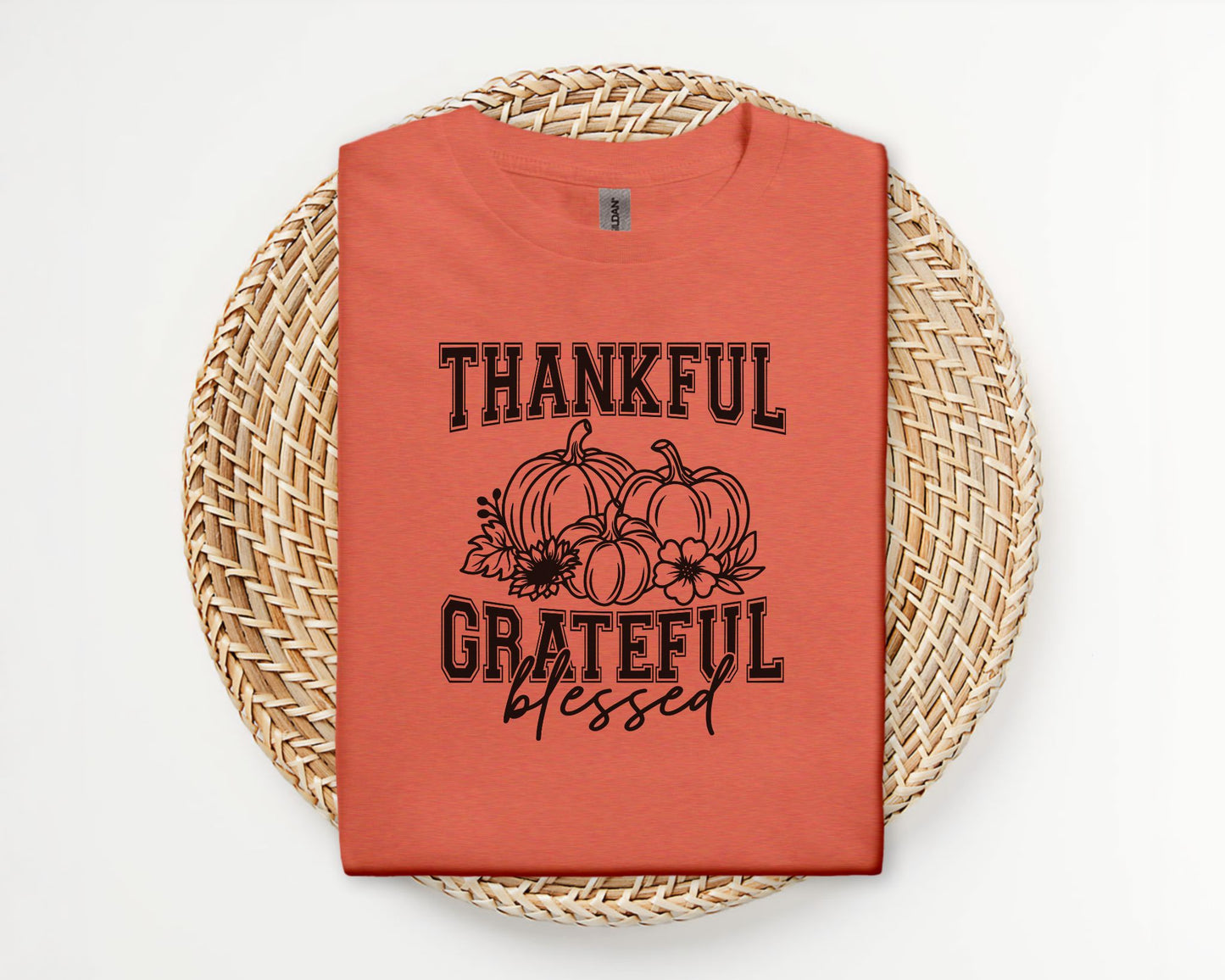 Thankful Grateful Blessed - T-shirt