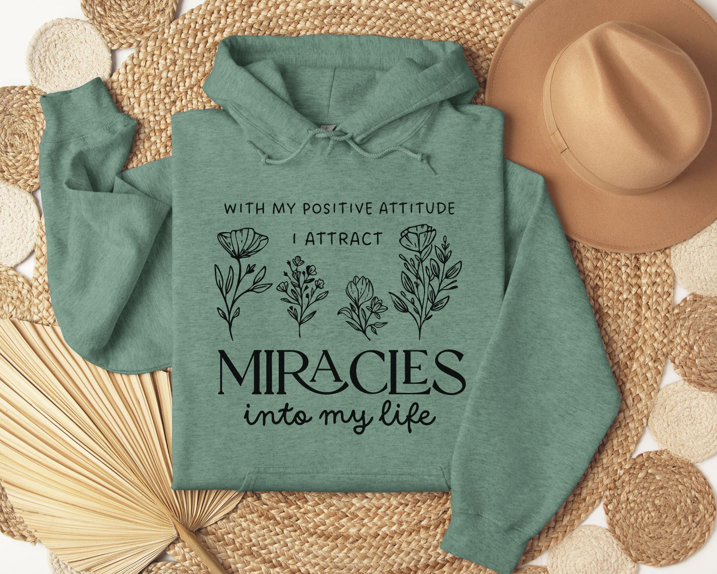 With my positive attitude - Hoodie