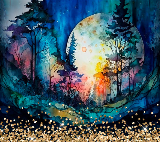 Alcohol Ink Forest