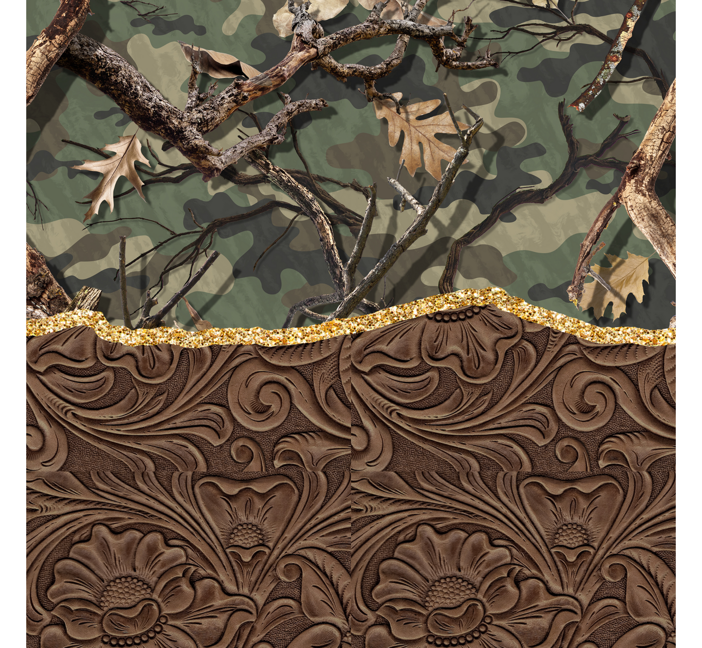 Camo split leather