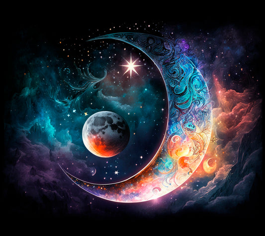 Watercolor celestial